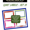 QB148 - Quilt Labels - Set 13 - Front Cover