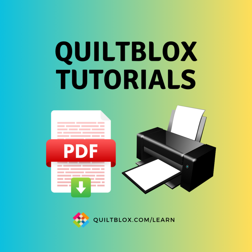 Quiltblox Tutorials - Download or Print Graphic