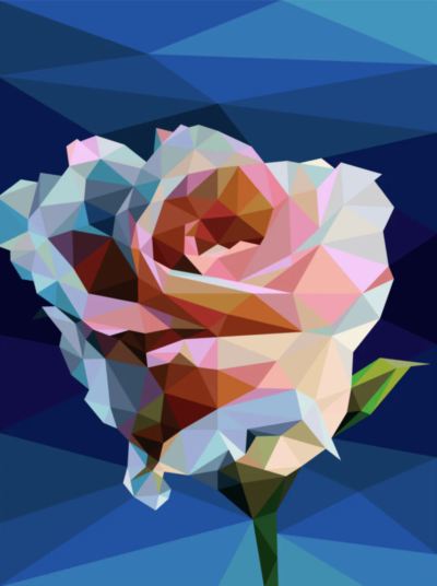 Rose Mini Quilt Kit by Legit Kits - Close up Image of the Rose