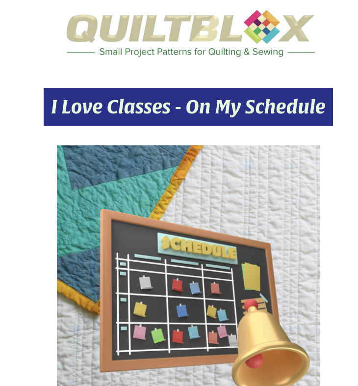 Quiltblox eNewsletter - 1 August 2023