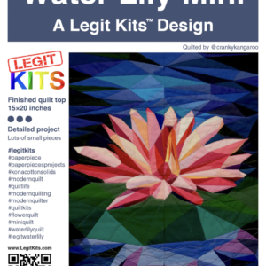 Water Lily Mini by Legit Kits - Front of Pattern - Image -Quiltblox.com