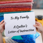 A Quilter's Letter Instructions