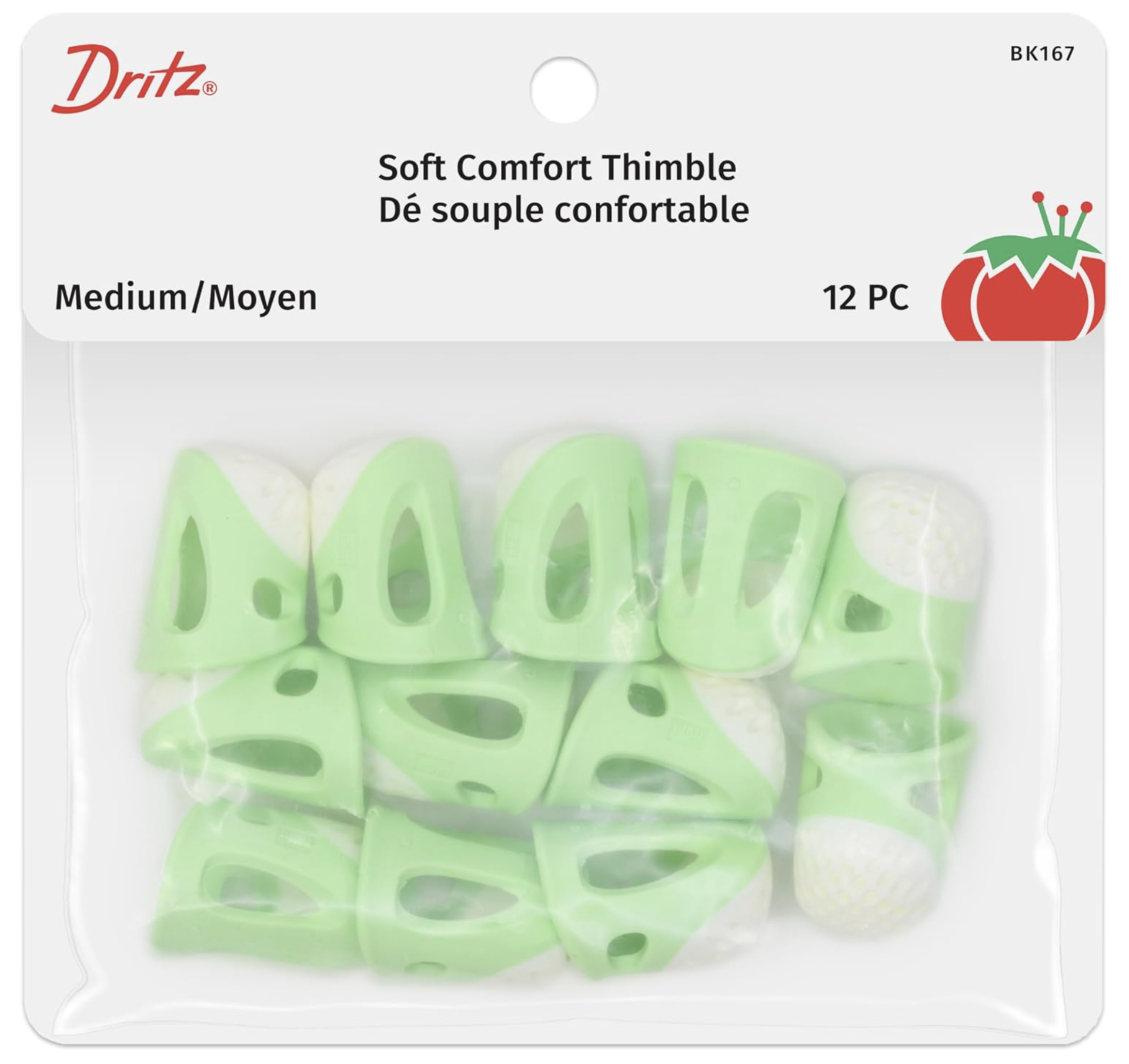 Dritz Soft Comfort Thimbles - Package of 12