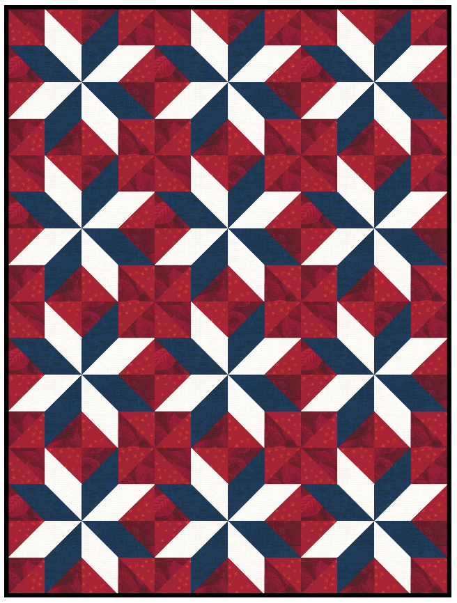 QB120 - Windmill - Red White and Blue - Image