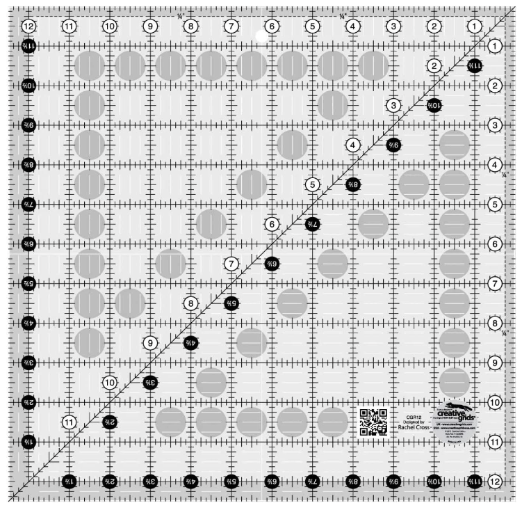 12-1/2 Inch Square Ruler – Creative Grids