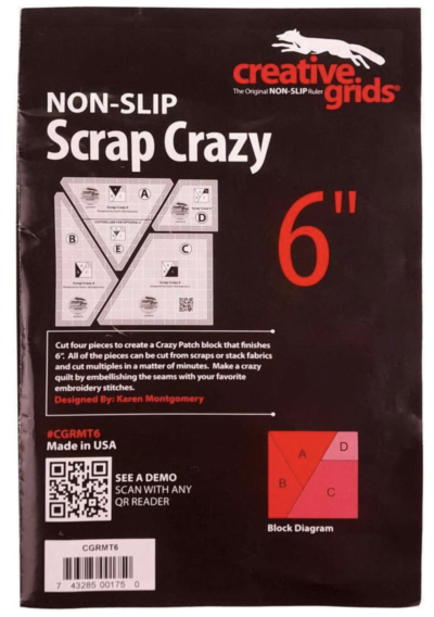 Scrap Crazy - 6 Inch Template Set - Creative Grids - Front of Package - Image