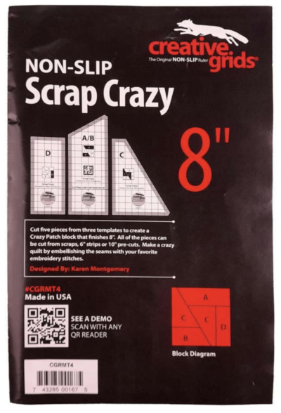 Scrap Crazy 8 inch Template Set - Front of Package - Image