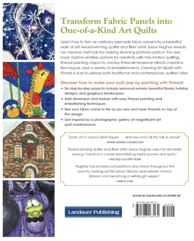 Creating Art Quilts With Panels - Back Cover - Image