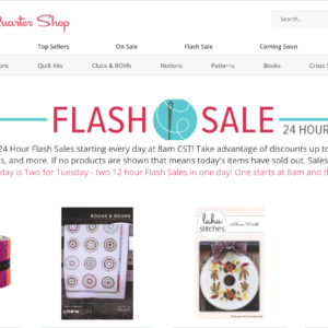 Fat Quarter Shop - Daily Deal - Flash Sale Image