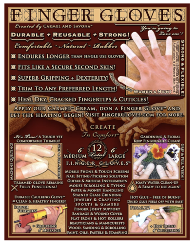 Finger Gloves Front of Package - Image