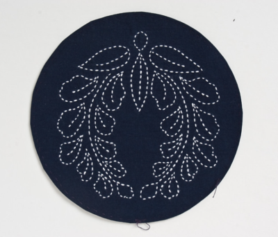 Sashiko Stitching Design - Wreath - Image