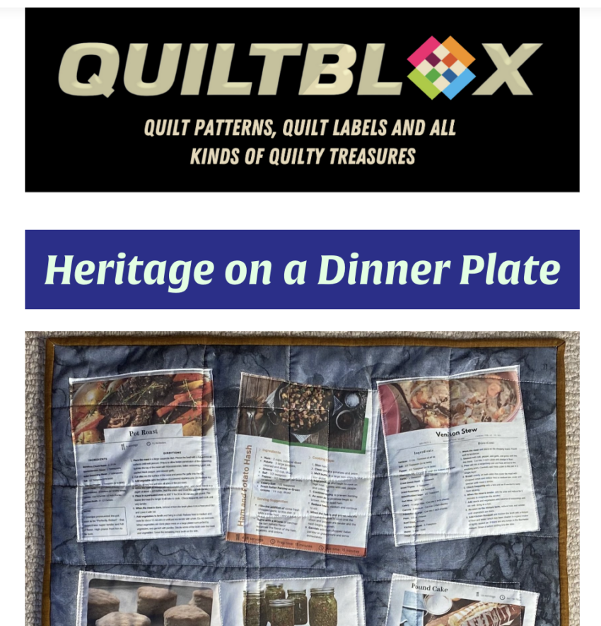 The Quiltblox eNewsletter 21 November 2023
