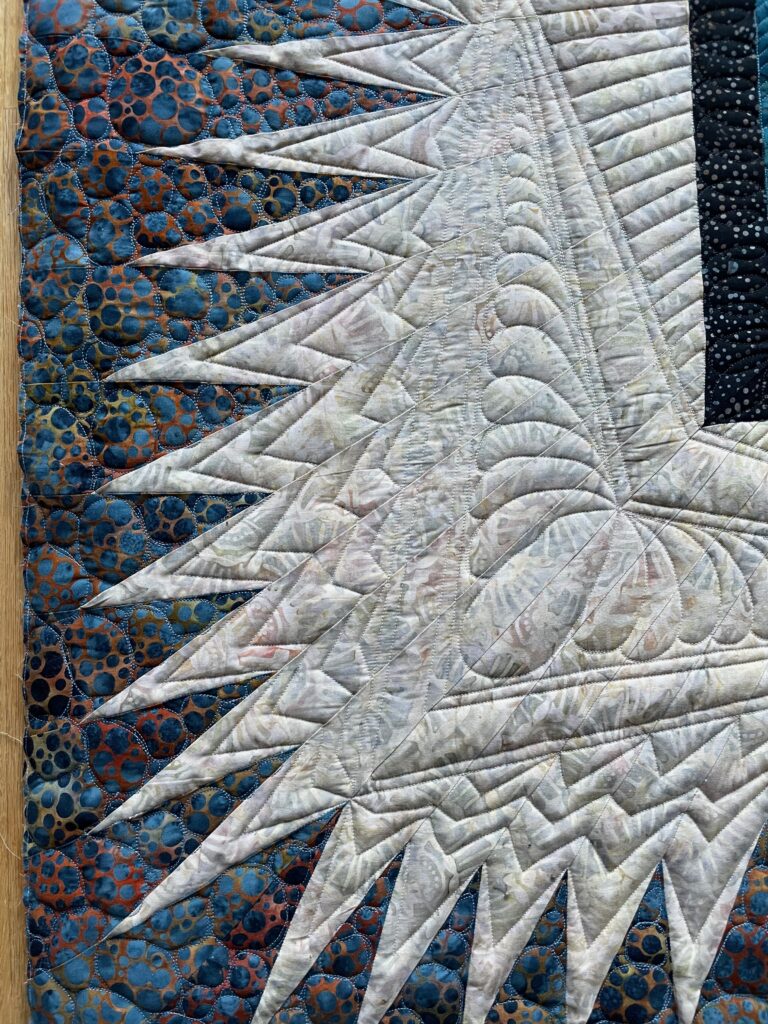 T Kos Long Arm Quilting Example 2 - Close Up