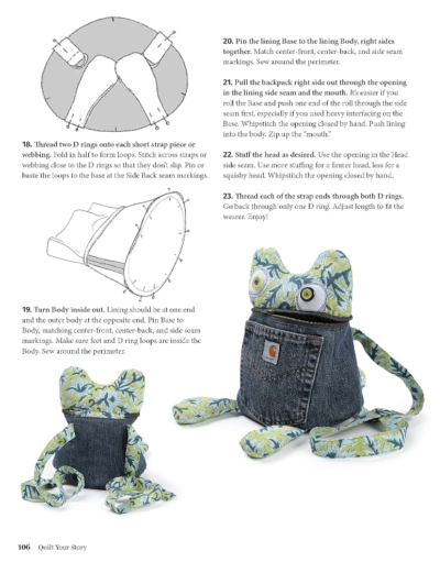Quilt Your Story - Childs Back Pack