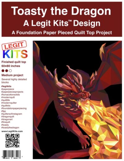 Toasty the Dragon by Legit Kits - Front of Pattern