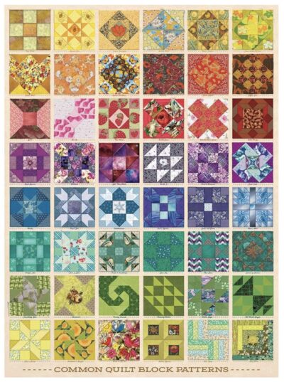 Common Quilt Blocks - 100 Piece Puzzle