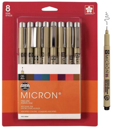 Micron Pens - Packaging - Front