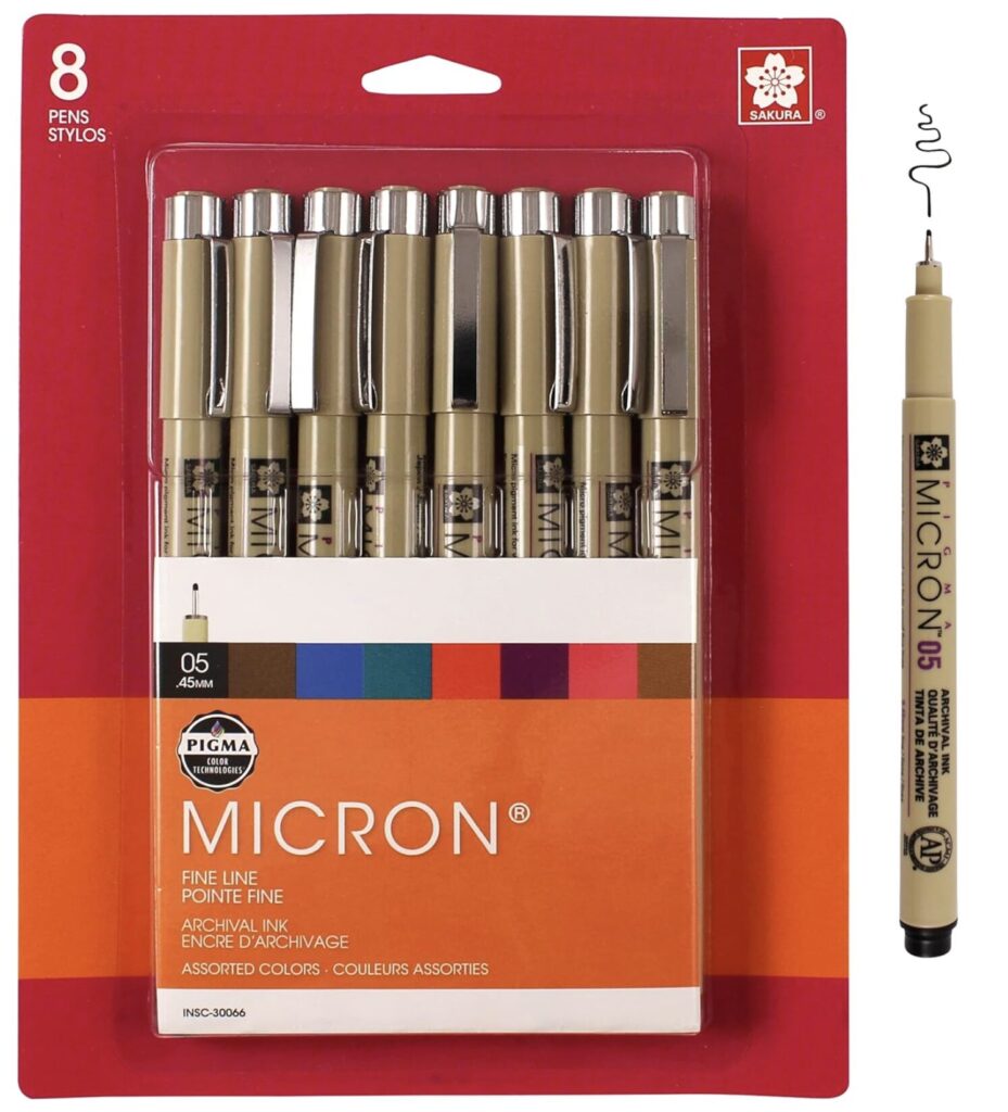 Micron Pens - Packaging - Front