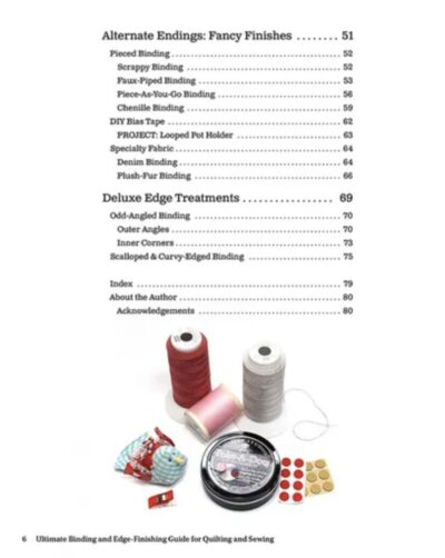 Ultimate Binding and Edge Finishing Guide - Table of Contents 1