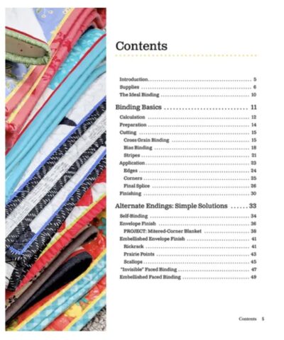 Ultimate Binding and Edge Finishing Guide - Table of Contents