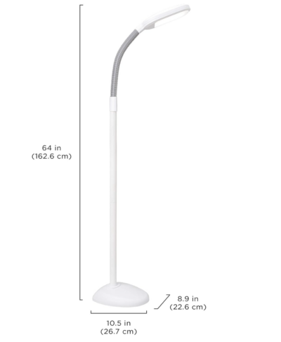 Verilux Floor Lamp - Dimensions