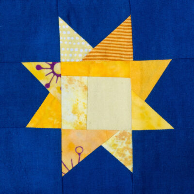 Oh My Stars Scrappy Wonky Quilt Block