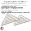 Clearly Perfect Slotted Trimmer - Includes Two Sizes