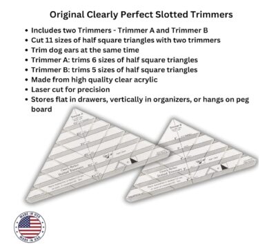 Clearly Perfect Slotted Trimmer - Includes Two Sizes