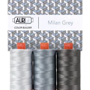 Milan Grey Aurifil 50 wt Thread Box