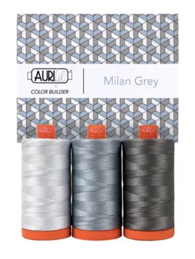 Milan Grey Aurifil 50 wt Thread Box