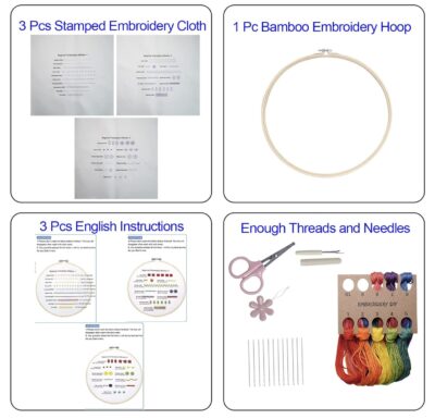 Beginning Embroidery Stitches - Includes