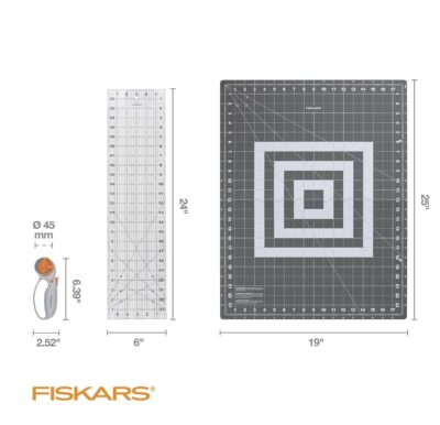 Fiskars Three Piece Set - Dimensions