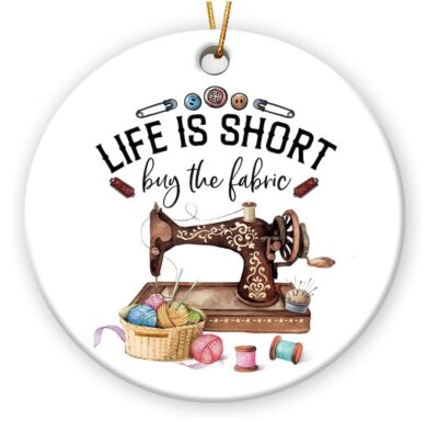 Life Is Short Ornament