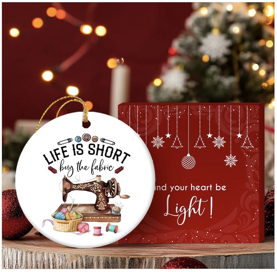 Life Is Short Ornament - Packaging