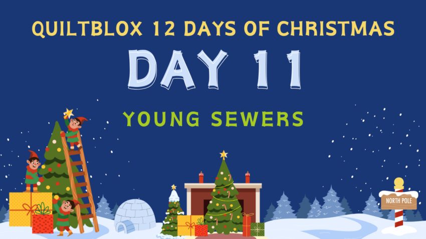 Quiltblox 12 Days of Christmas Day 11 - Young Sewers