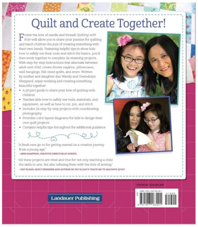 Quilting With Kids - Back Cover