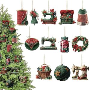 Sewing Ornaments - Assortment of 12