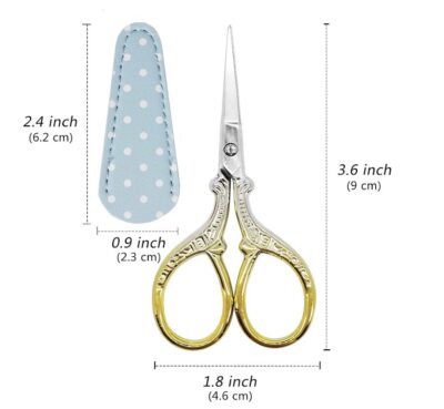 Small Embroidery Scissors - Dimensions