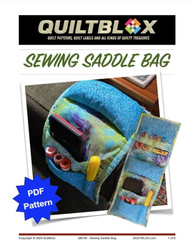 QB159 - Sewing Saddle Bag - Front Cover