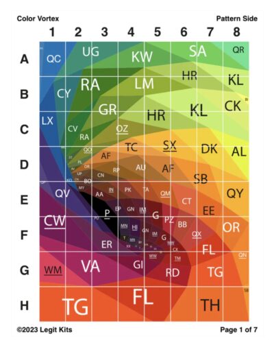 Color Vortex - Piecing Grid