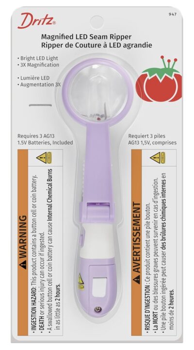 Dritz Magnified LED Seam Ripper - Packaging