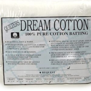 Quilters Dream Natural Cotton Request Batting - Double