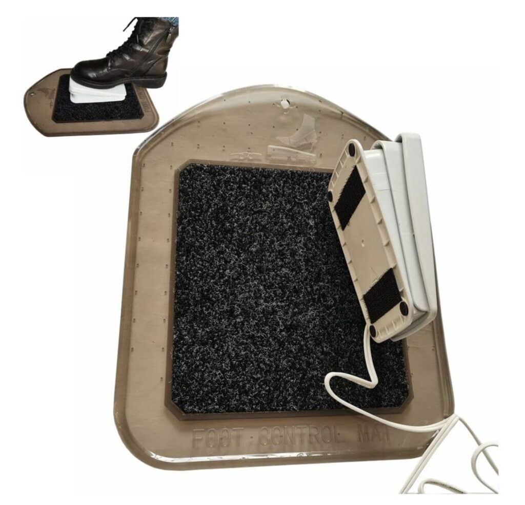 Sewing Machine Foot Control Mat - In Use