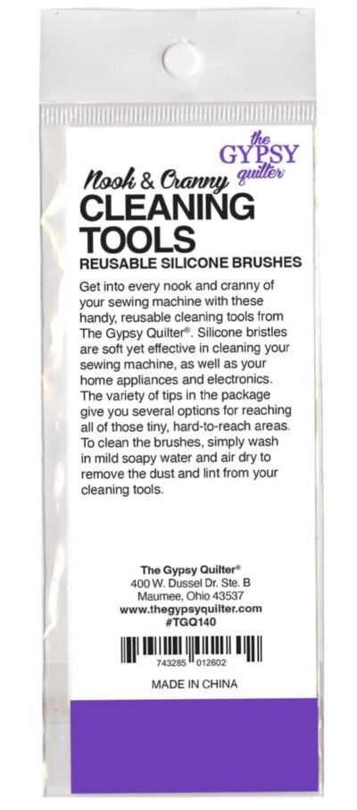 Gypsy Quilter Cleaning Tool - Back of Package