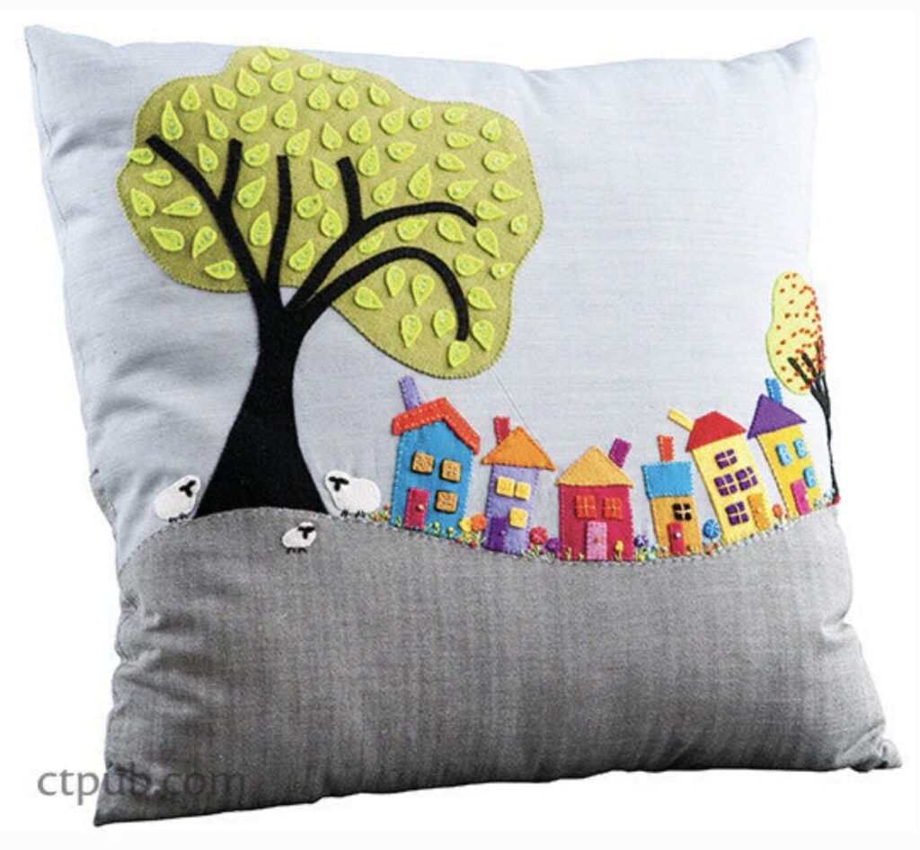 Portable Projects - Wee Village Town Pillow