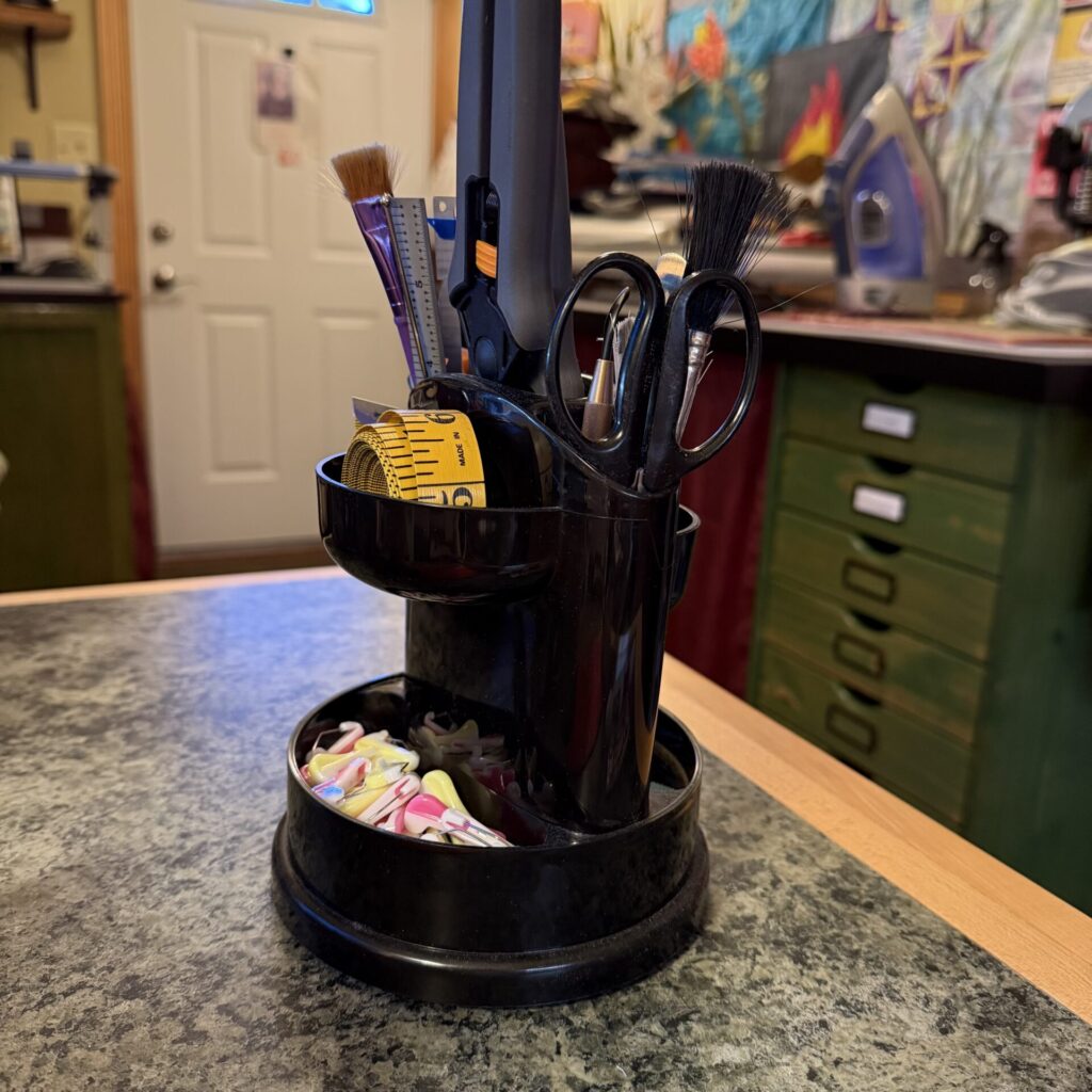 Sewing Space Organization - Rotating Tool Organizer