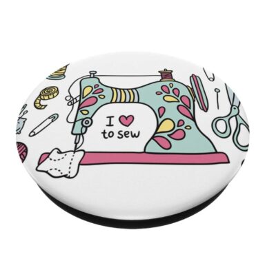 Pop Socket - I Heart To Sew - Down Position