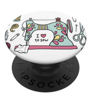 Pop Socket - I Heart to Sew - Profile View