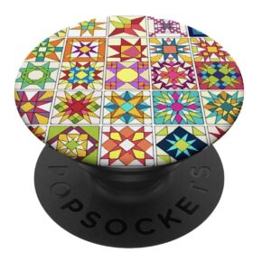 Pop Socket - Quilt Blocks - Expanded View