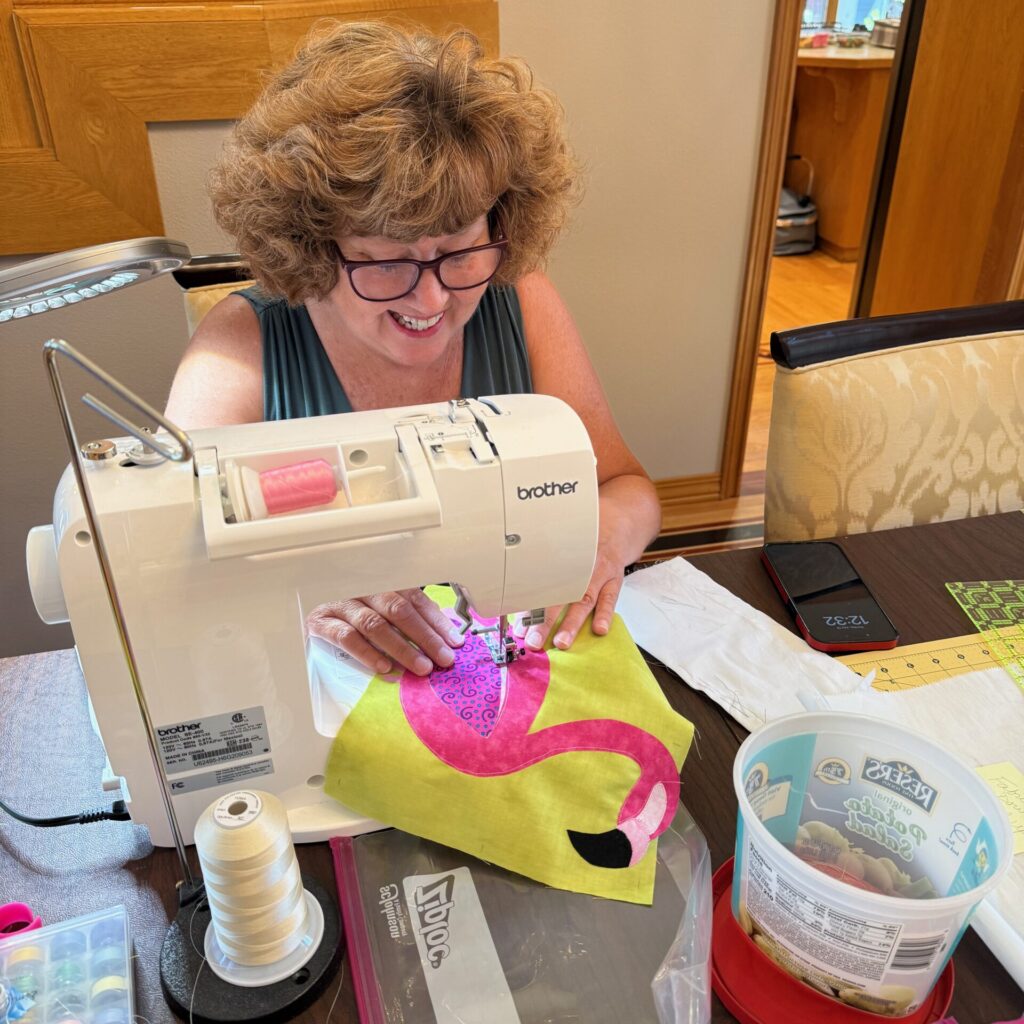 Cindy Sewing Her Zootropolis Block